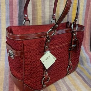 Authentic Coach Miniature Signature Tote F12346